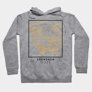 SHENZHEN CHINA CITY STREET MAP ART Hoodie